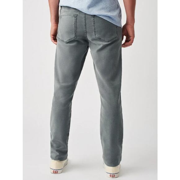 Faherty Men's Stretch Terry 5-Pocket Pants Straight Leg Jeans Slate Gray Size 31 - Picture 4 of 14